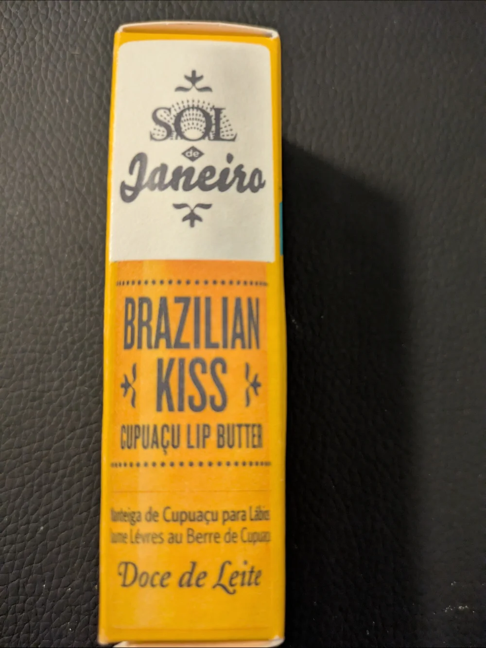 Sol de Janeiro Yellow & Teal Brazilian Kiss Lip Butter Packaging